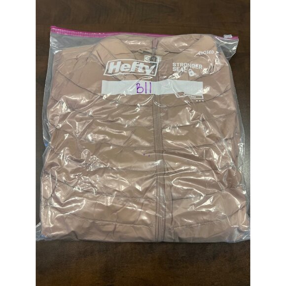 32 Degrees Heat Down Puffer Jacket women's XL pink zip up outdoors lightweight - Picture 9 of 9